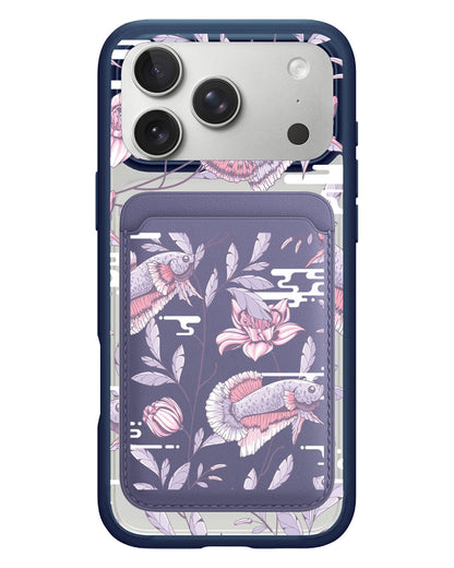 iPhone Magnetic Wallet Case - Fish & Floral 1.0
