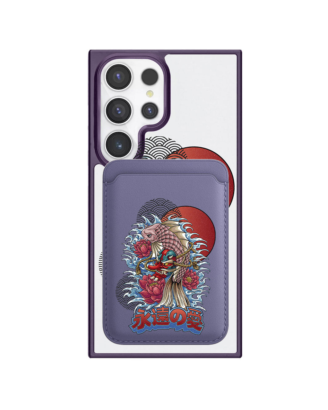 Android Magnetic Wallet Case - Oni Koi