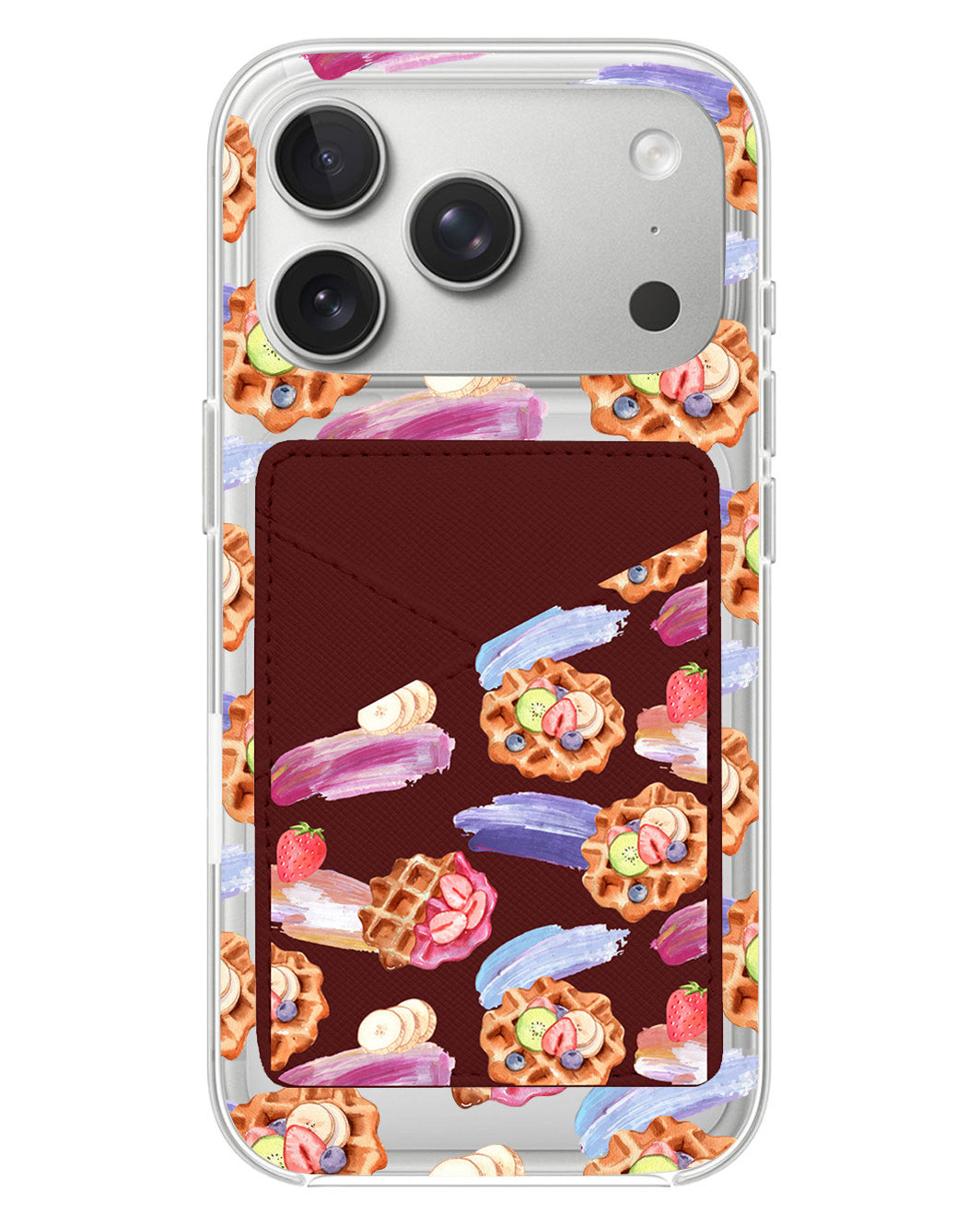 iPhone Phone Wallet Case - Waffles