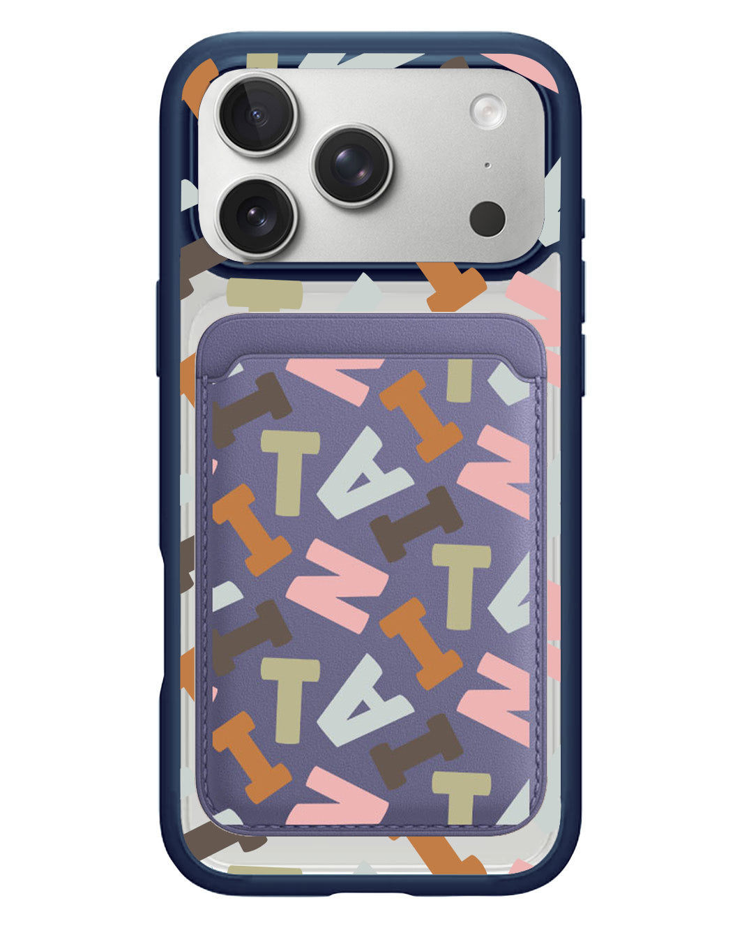 iPhone Magnetic Wallet Case - Scattered Monogram 4.0