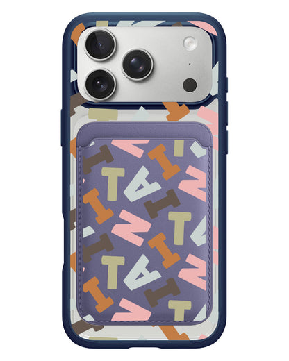 iPhone Magnetic Wallet Case - Scattered Monogram 4.0