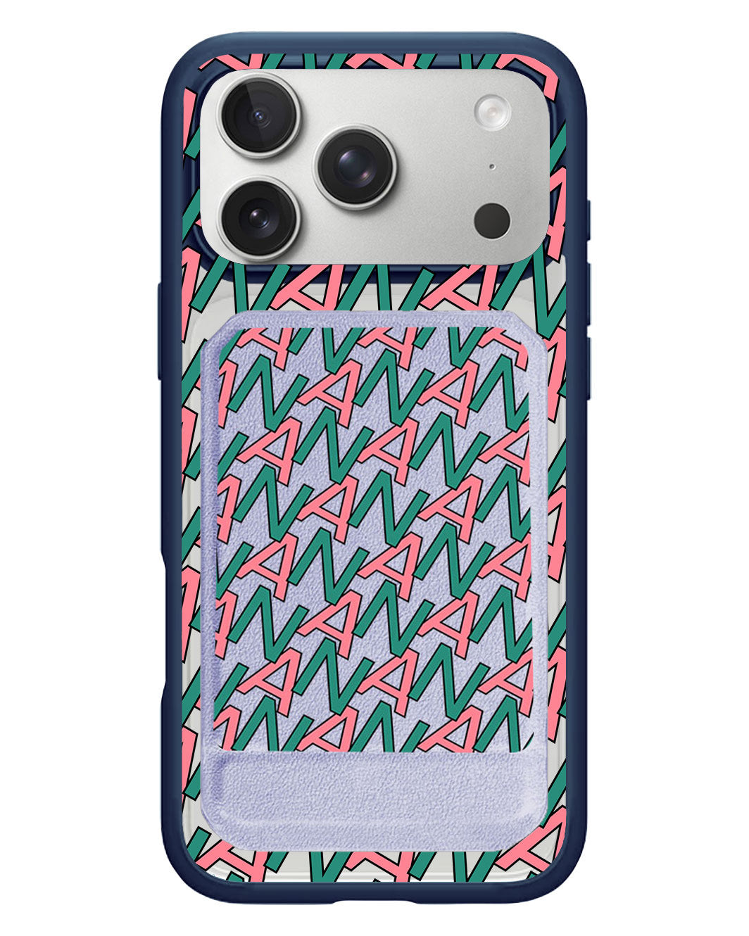 iPhone Magnetic Multifold Wallet - Initial Monogram 7.0