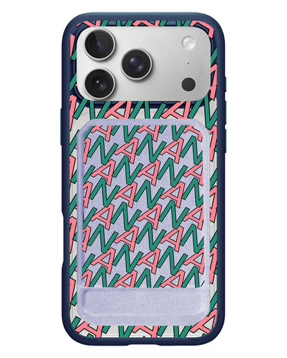 iPhone Magnetic Multifold Wallet - Initial Monogram 7.0