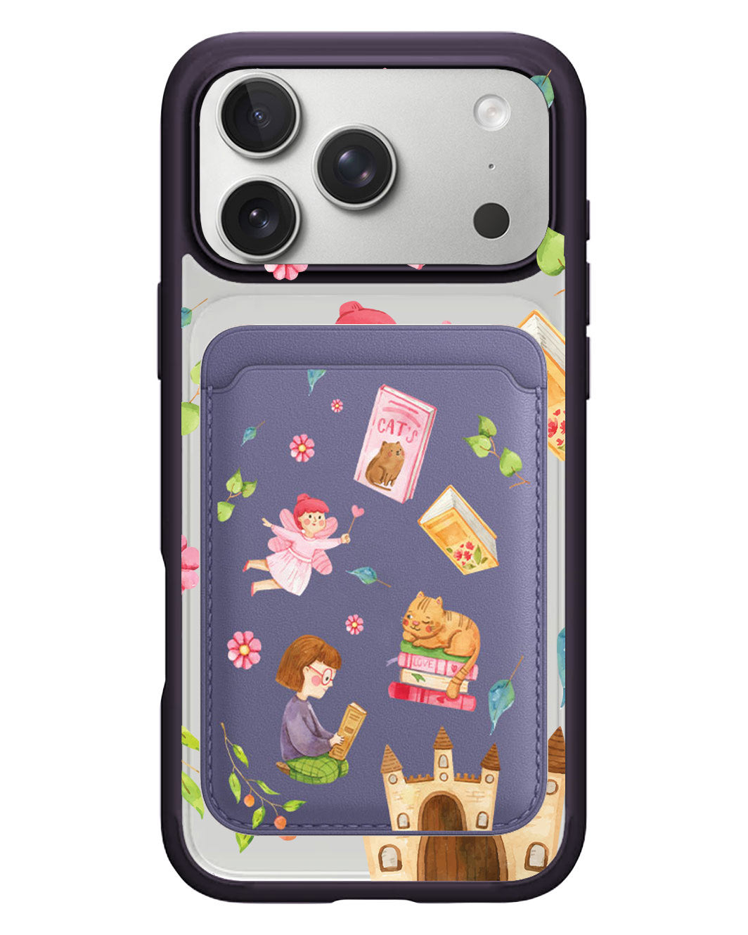 iPhone Magnetic Wallet Case - Fairy Cat