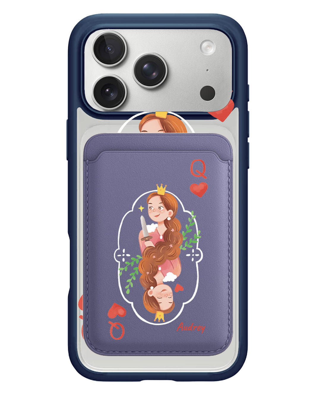 iPhone Magnetic Wallet Case - Queen (Couple Case)