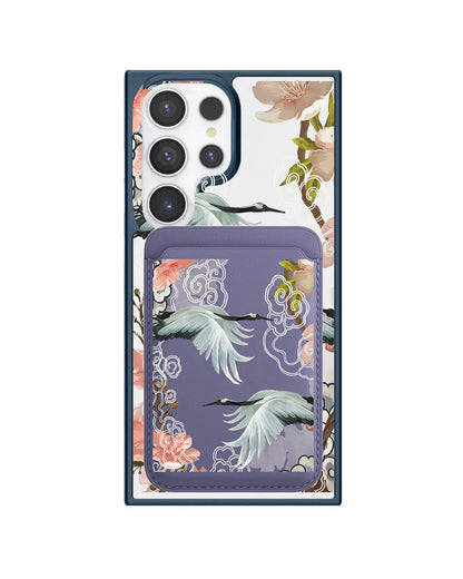 Android Magnetic Wallet Case - Oil Painting Birds