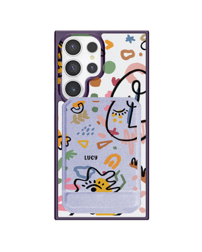 Android Magnetic Multifold Wallet - Abstract 5.0