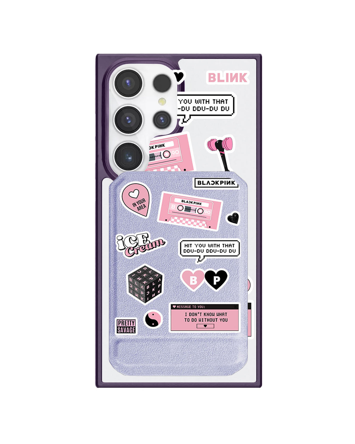 Android Magnetic Multifold Wallet - Blackpink Sticker Pack