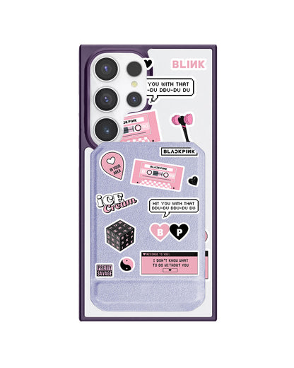 Android Magnetic Multifold Wallet - Blackpink Sticker Pack