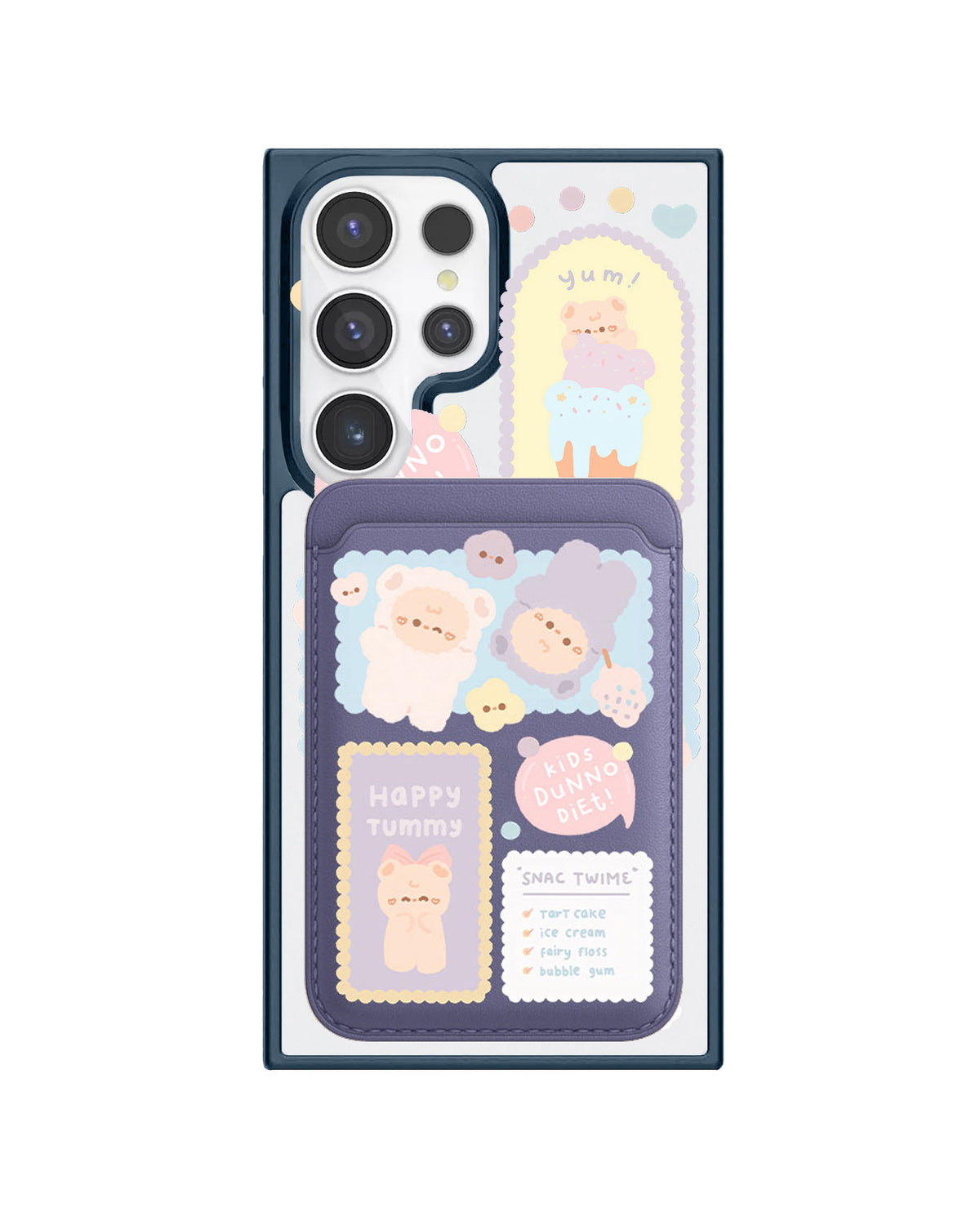 Android Magnetic Wallet Case - Sweets Heaven
