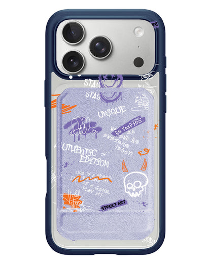 iPhone Magnetic Multifold Wallet - Graffiti