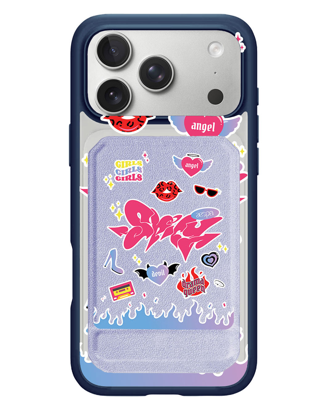 iPhone Magnetic Multifold Wallet - Aespa Spicy