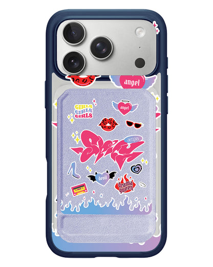 iPhone Magnetic Multifold Wallet - Aespa Spicy