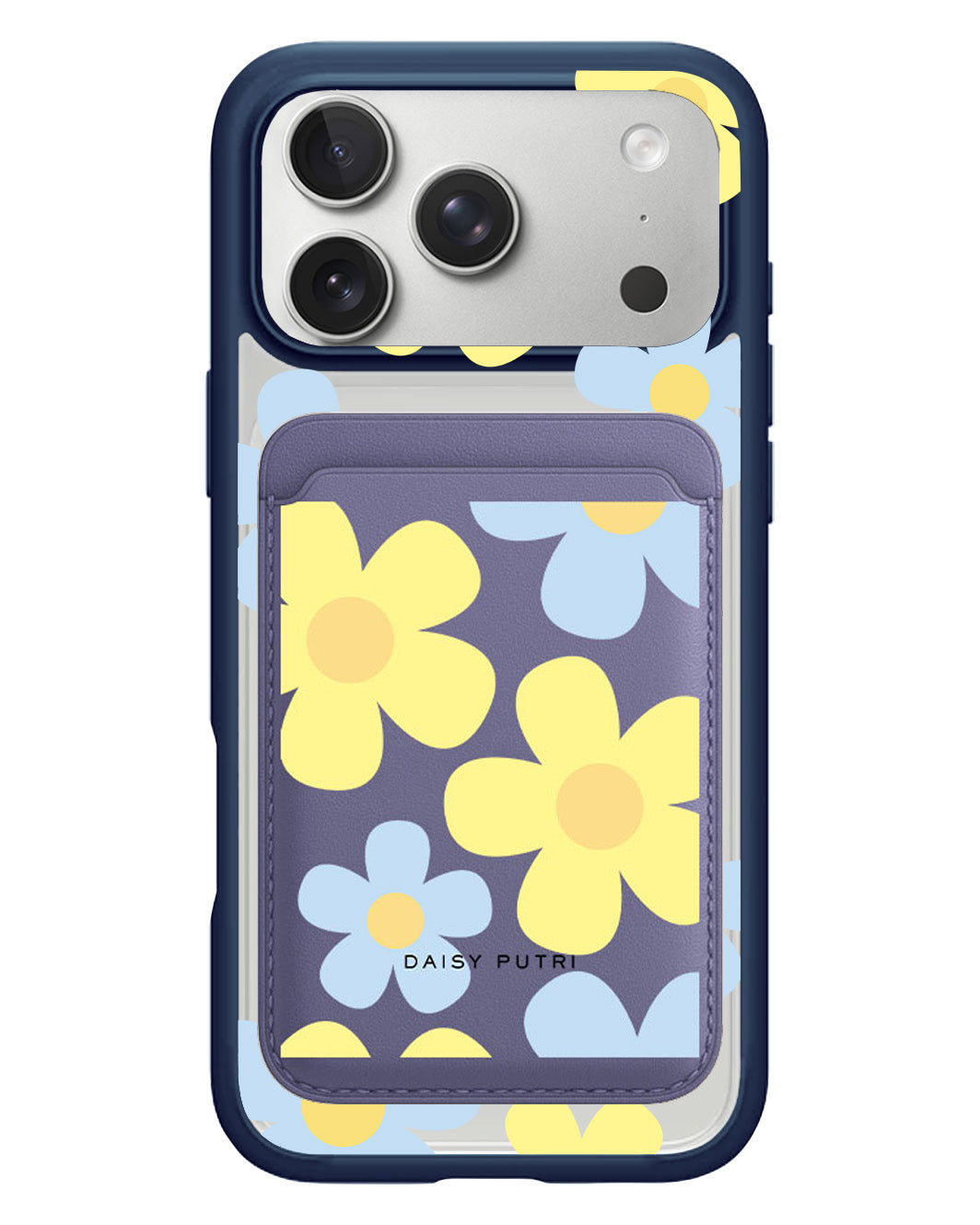 iPhone Magnetic Wallet Case - Daisy Skies