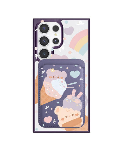 Android Magnetic Wallet Case - Ice Cream for Teddy