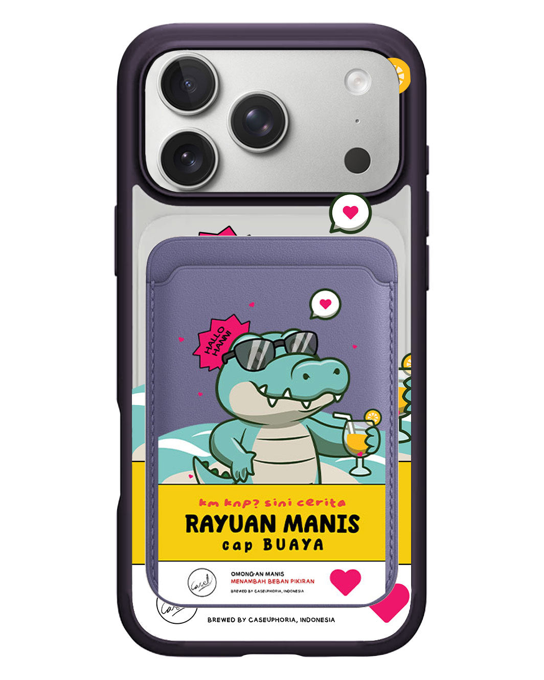iPhone Magnetic Wallet Case - Cap Buaya