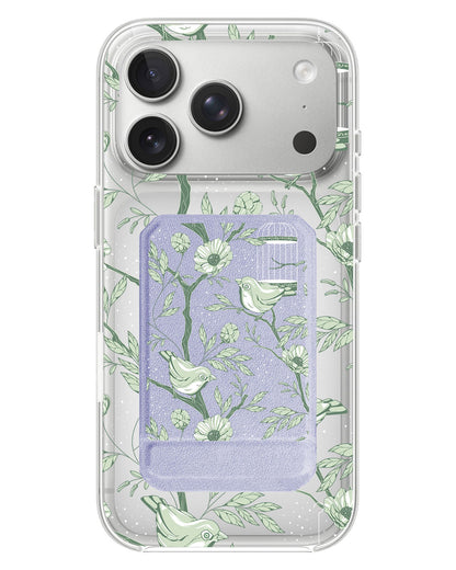 iPhone Magnetic Multifold Wallet - Lovebird Monochrome 4.0