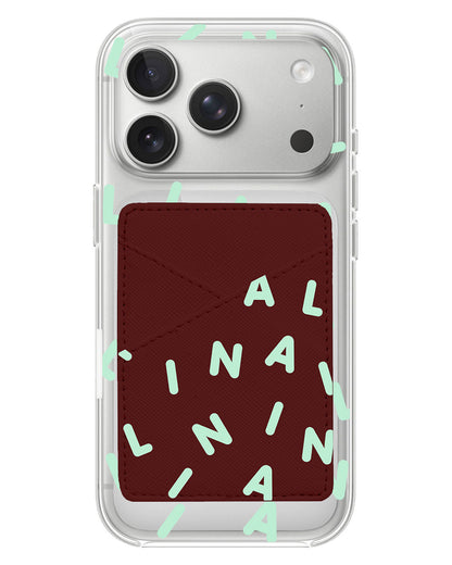 iPhone Phone Wallet Case - Monogram 2.0 Tosca