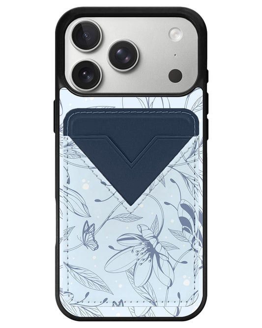 iPhone Avant Wallet Case - Sketchy Flower & Butterfly 2.0