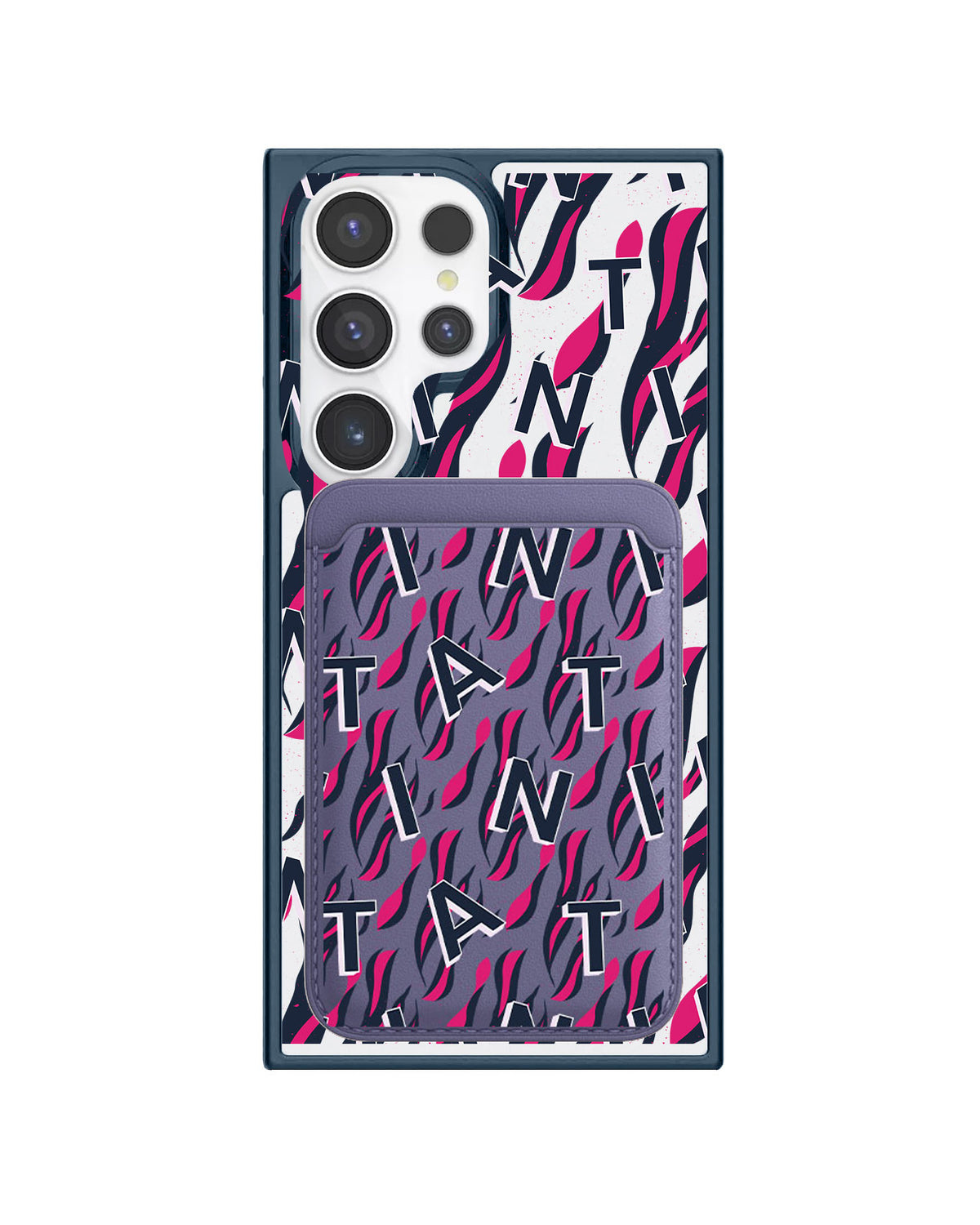 Android Magnetic Wallet Case - Tiger Monogram 2.0