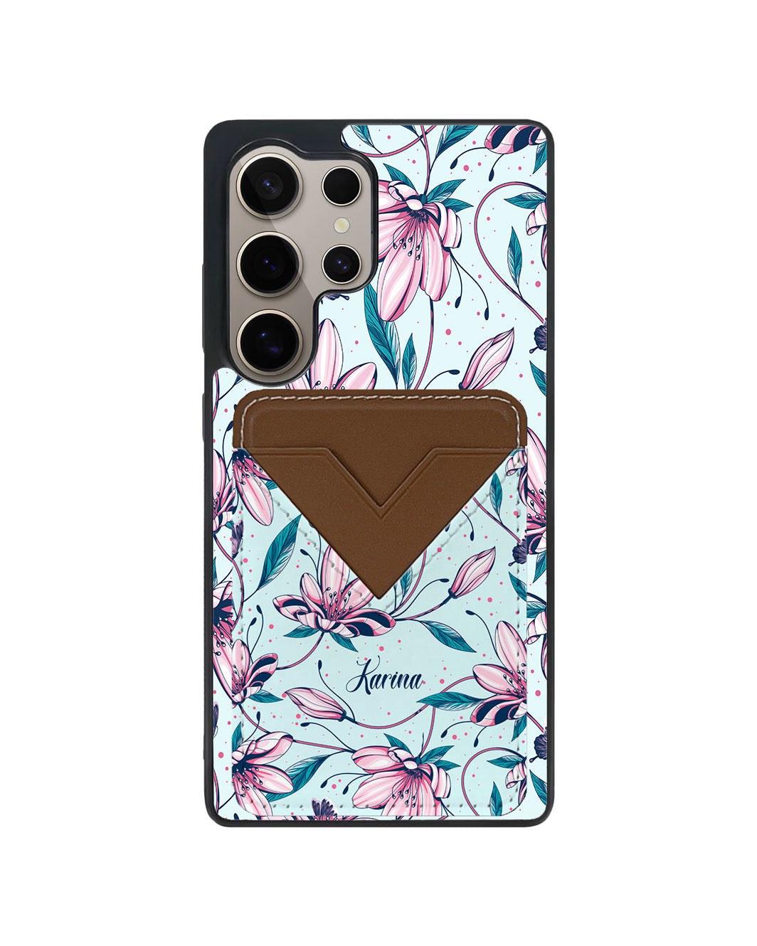 Android Avant Wallet Case - Pink Tulip