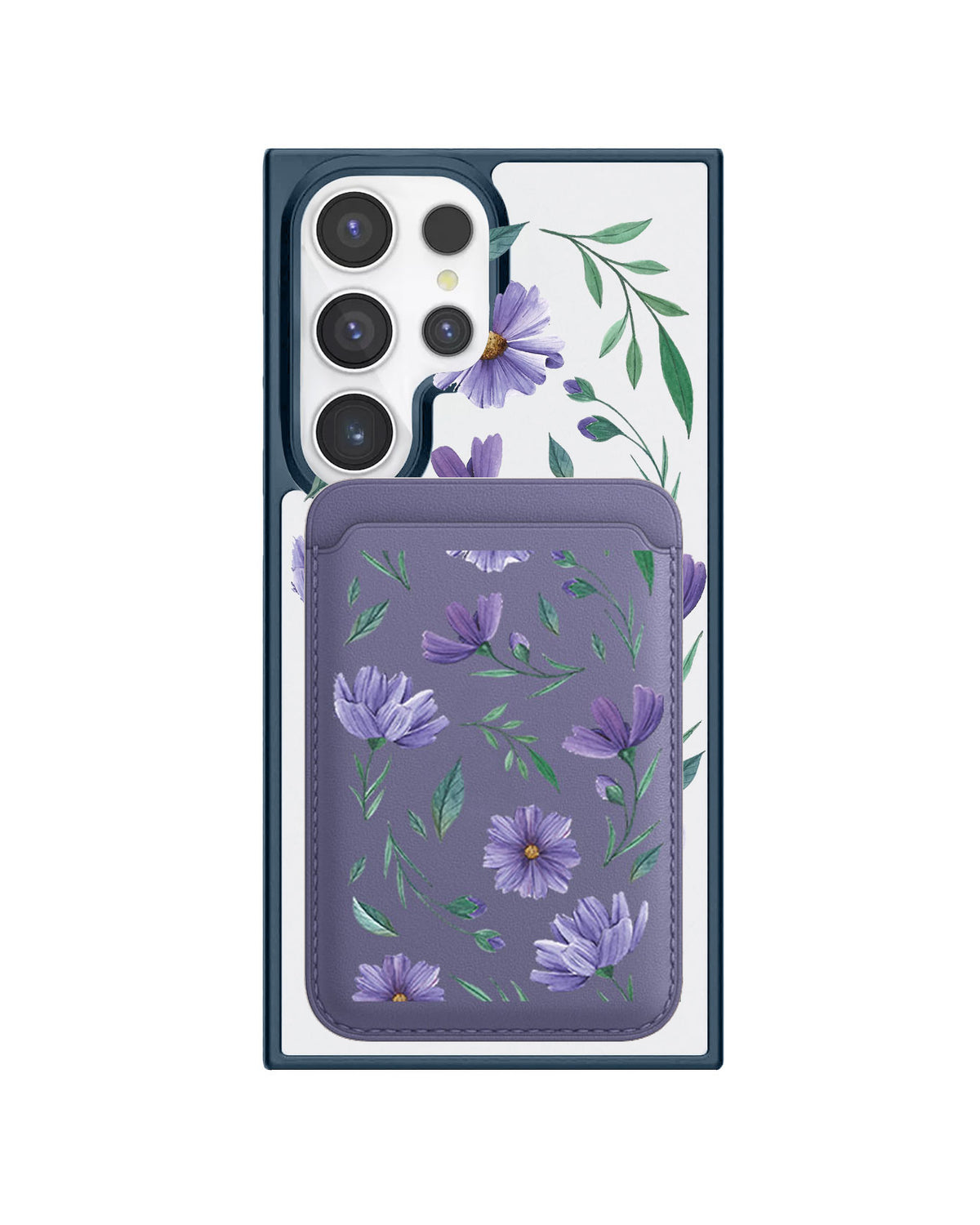 Android Magnetic Wallet Case - February Violet