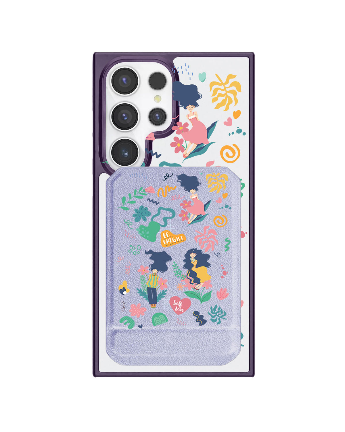 Android Magnetic Multifold Wallet - Self Love Sticker Pack 2.0