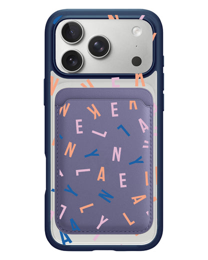 iPhone Magnetic Wallet Case - Monogram 1.0 Rainbow