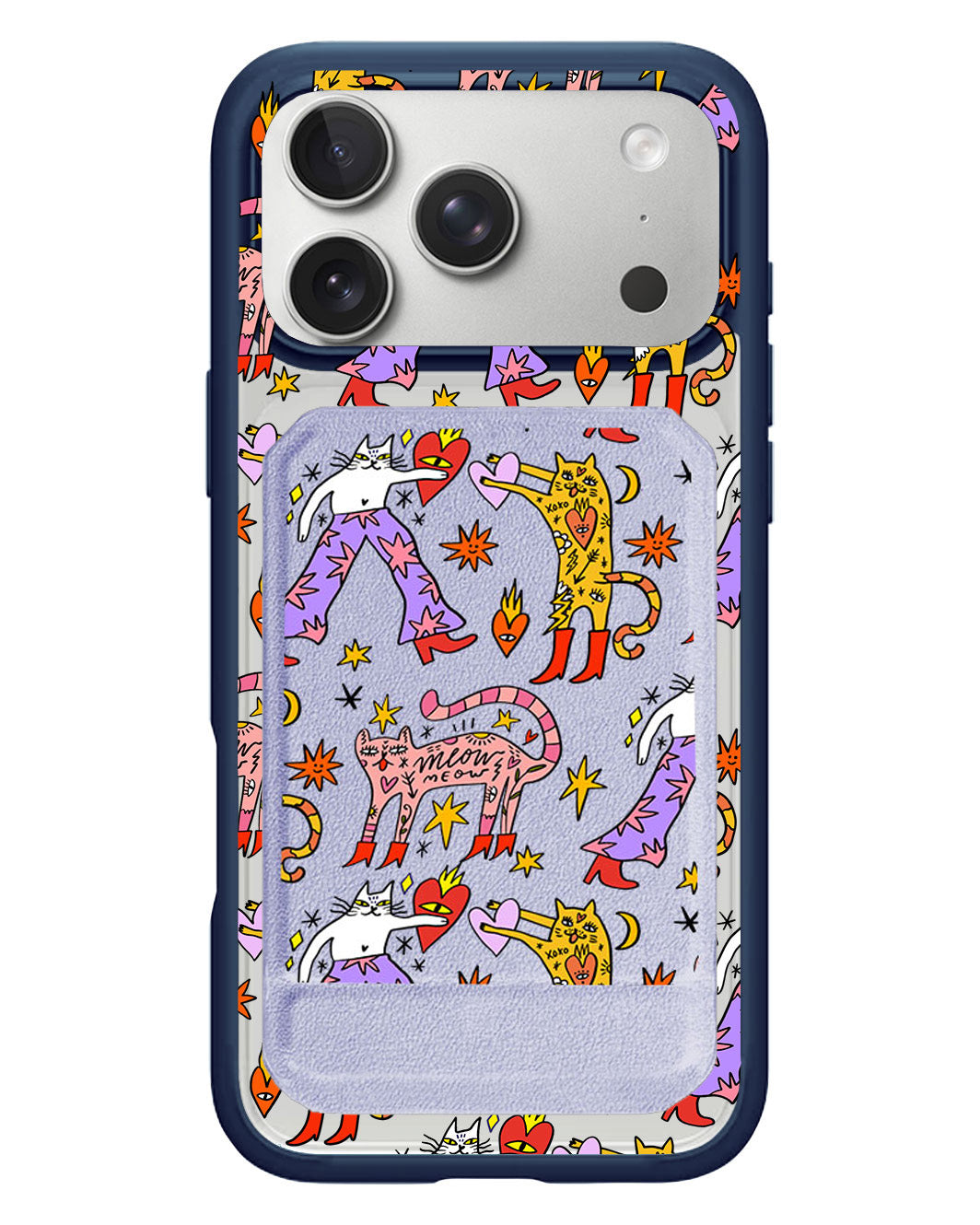 iPhone Magnetic Multifold Wallet - Meow