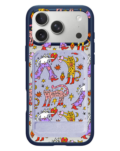 iPhone Magnetic Multifold Wallet - Meow