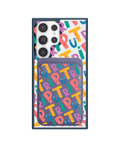 Android Magnetic Wallet Case - Playful Monogram 4.0
