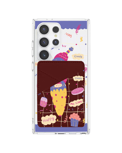 Android Phone Wallet Case - Candy Doodle