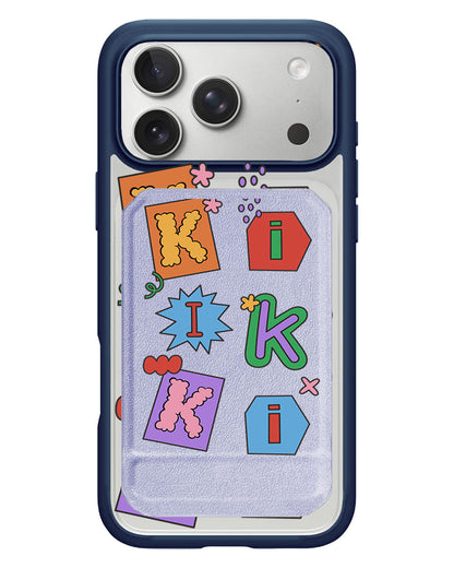 iPhone Magnetic Multifold Wallet - Adorable Monogram