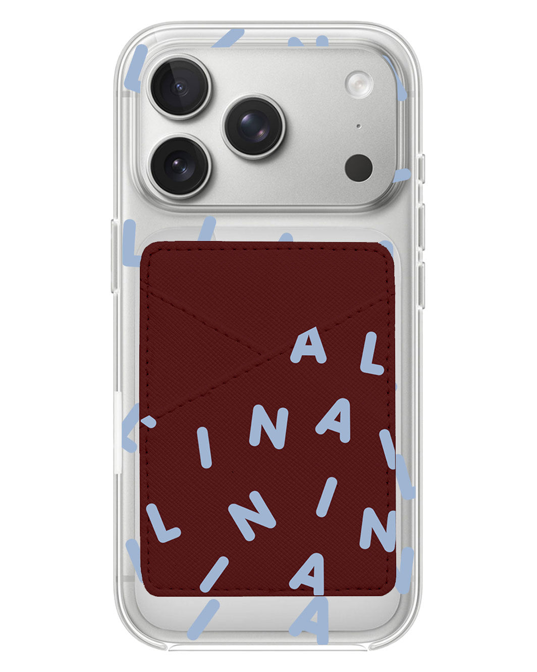 iPhone Phone Wallet Case - Monogram 2.0 Blue