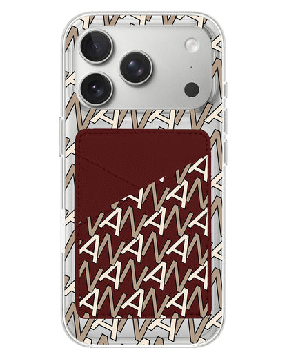 iPhone Phone Wallet Case - Initial 4.0 Monogram