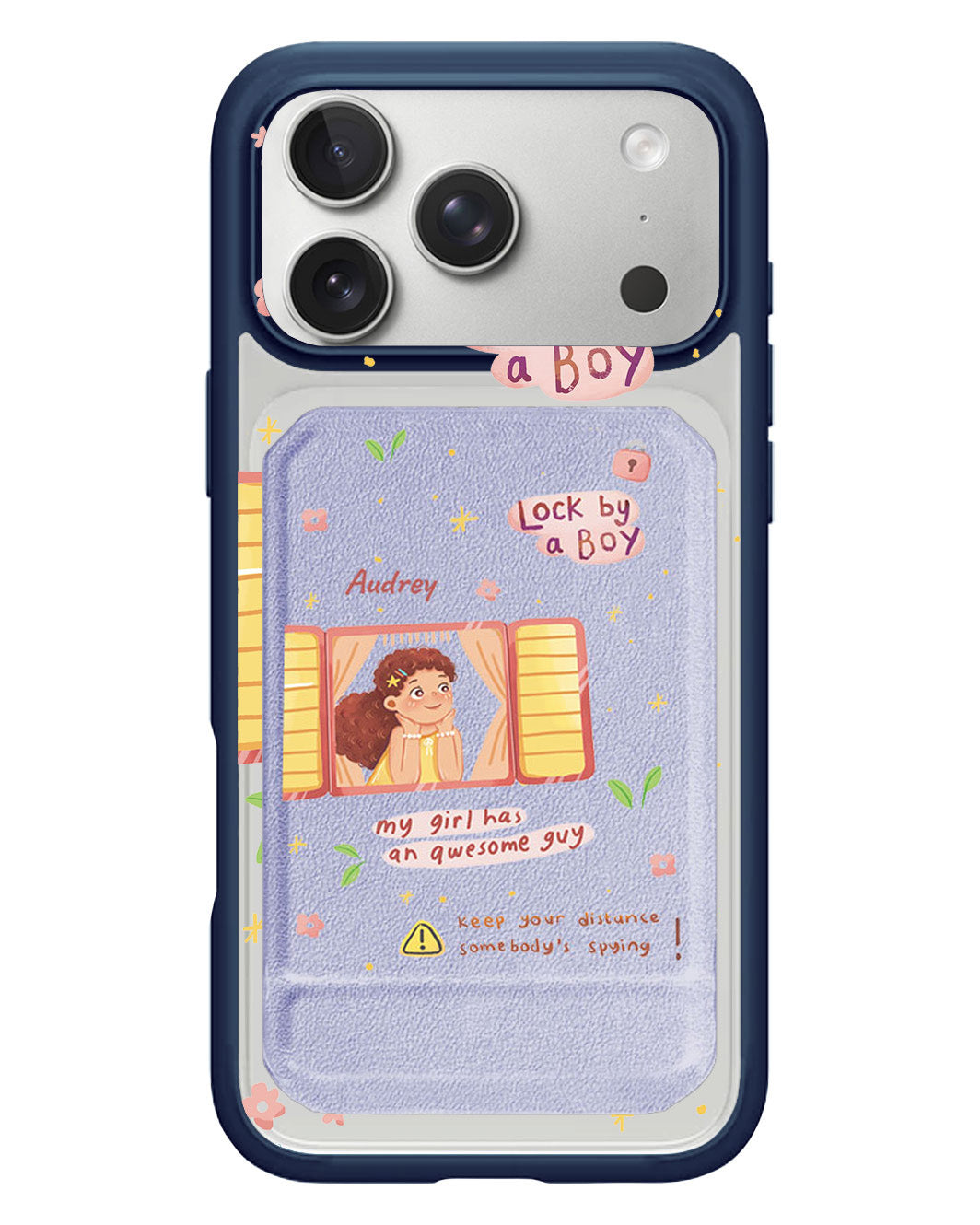 iPhone Magnetic Multifold Wallet - Crush Girl (Couple Case)