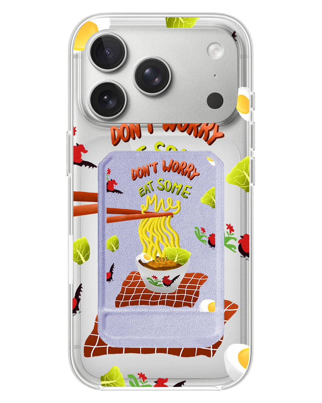 iPhone Magnetic Multifold Wallet - Go eat some mie