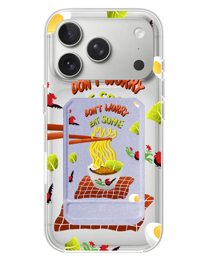 iPhone Magnetic Multifold Wallet - Go eat some mie