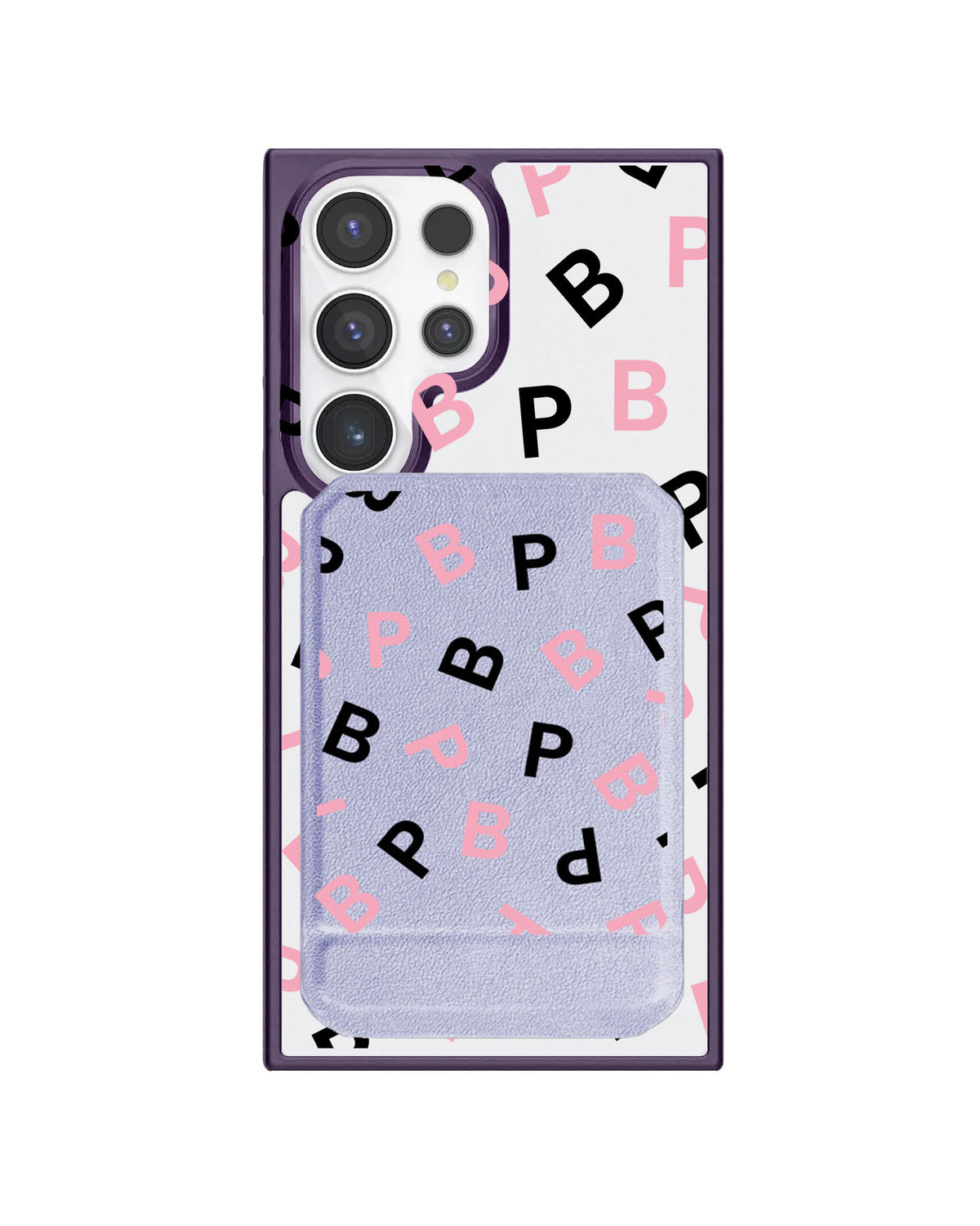 Android Magnetic Multifold Wallet - Blackpink Monogram