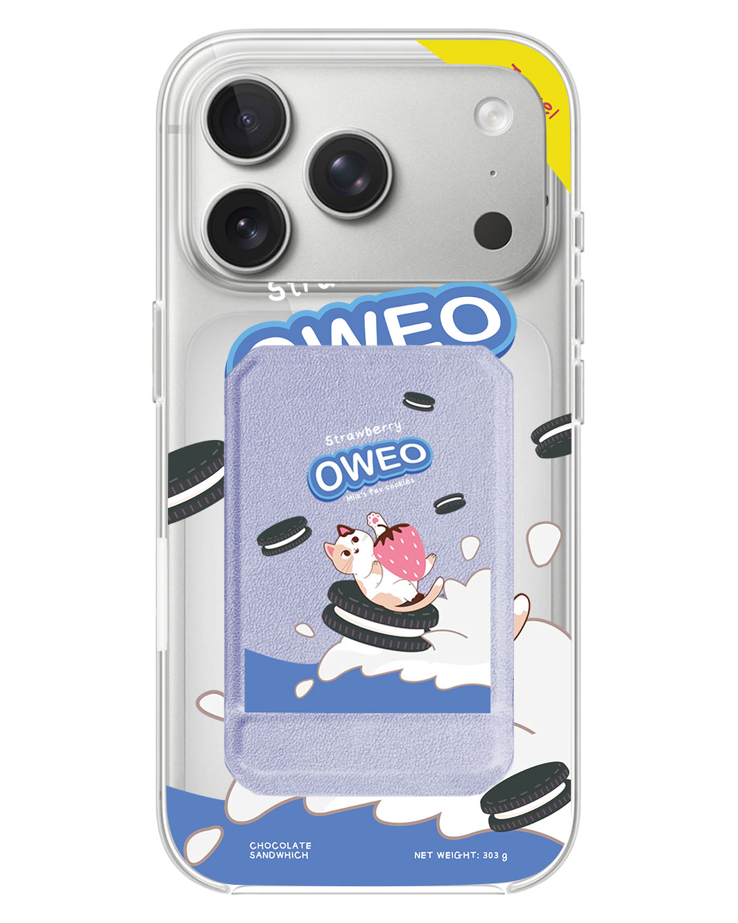 iPhone Magnetic Multifold Wallet - Oweo Cat
