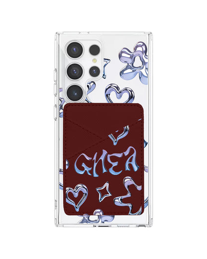 Android Phone Wallet Case - Chrome Monogram 1.0