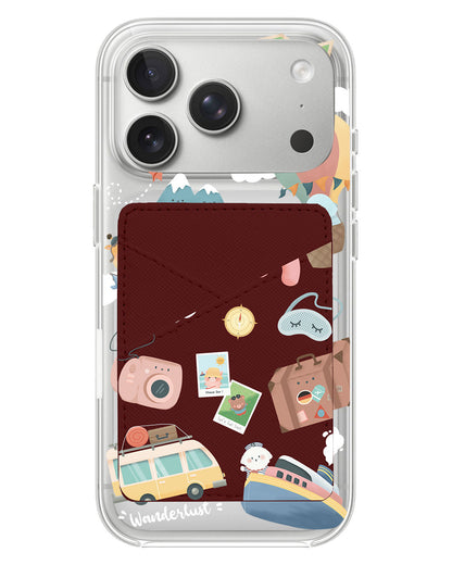 iPhone Phone Wallet Case - Travel