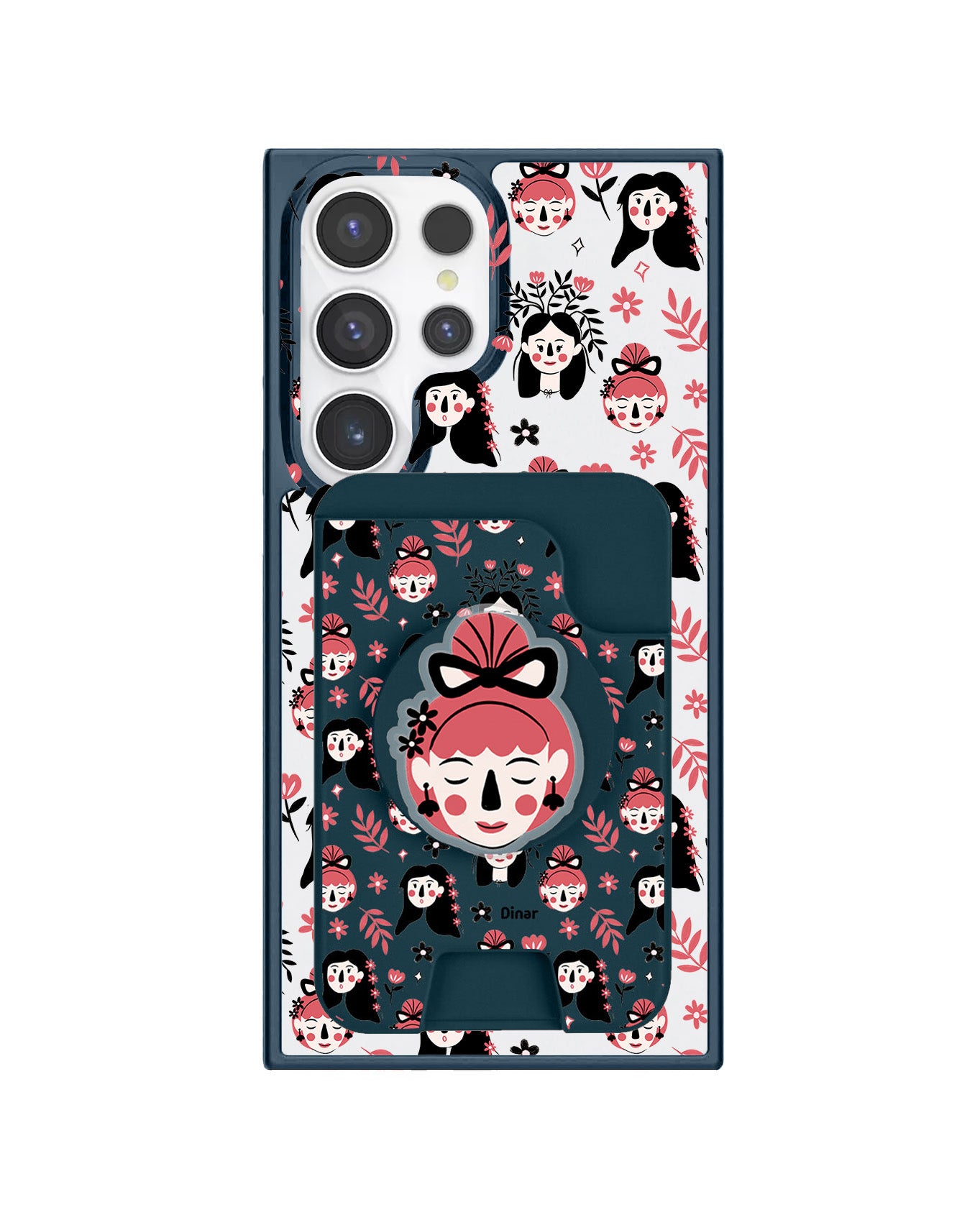 Android Magpop Wallet - Flowery Faces
