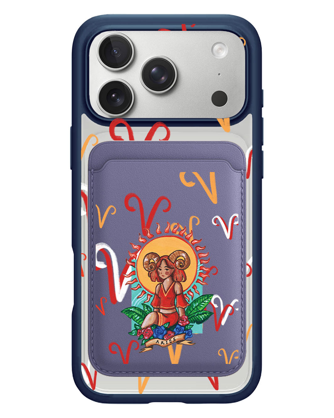 iPhone Magnetic Wallet Case - Aries