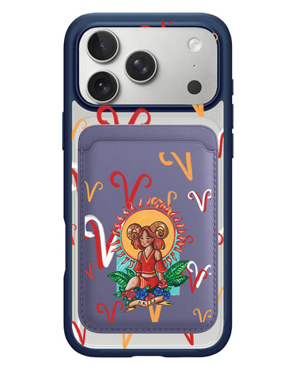 iPhone Magnetic Wallet Case - Aries
