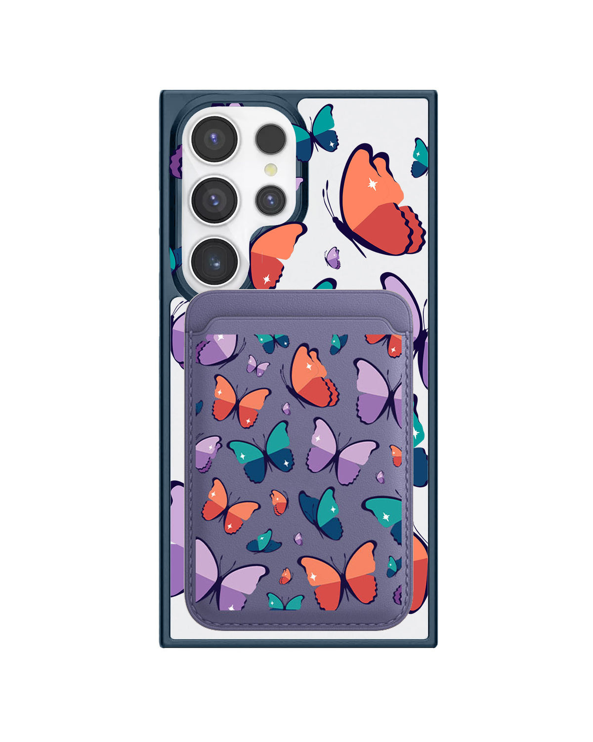 Android Magnetic Wallet Case - Butterfly