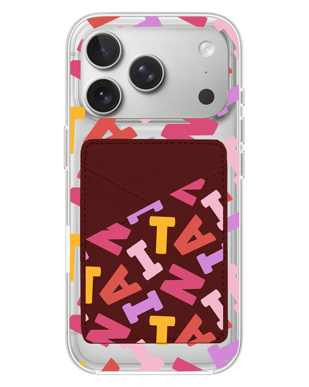 iPhone Phone Wallet Case - Scattered Monogram 1.0