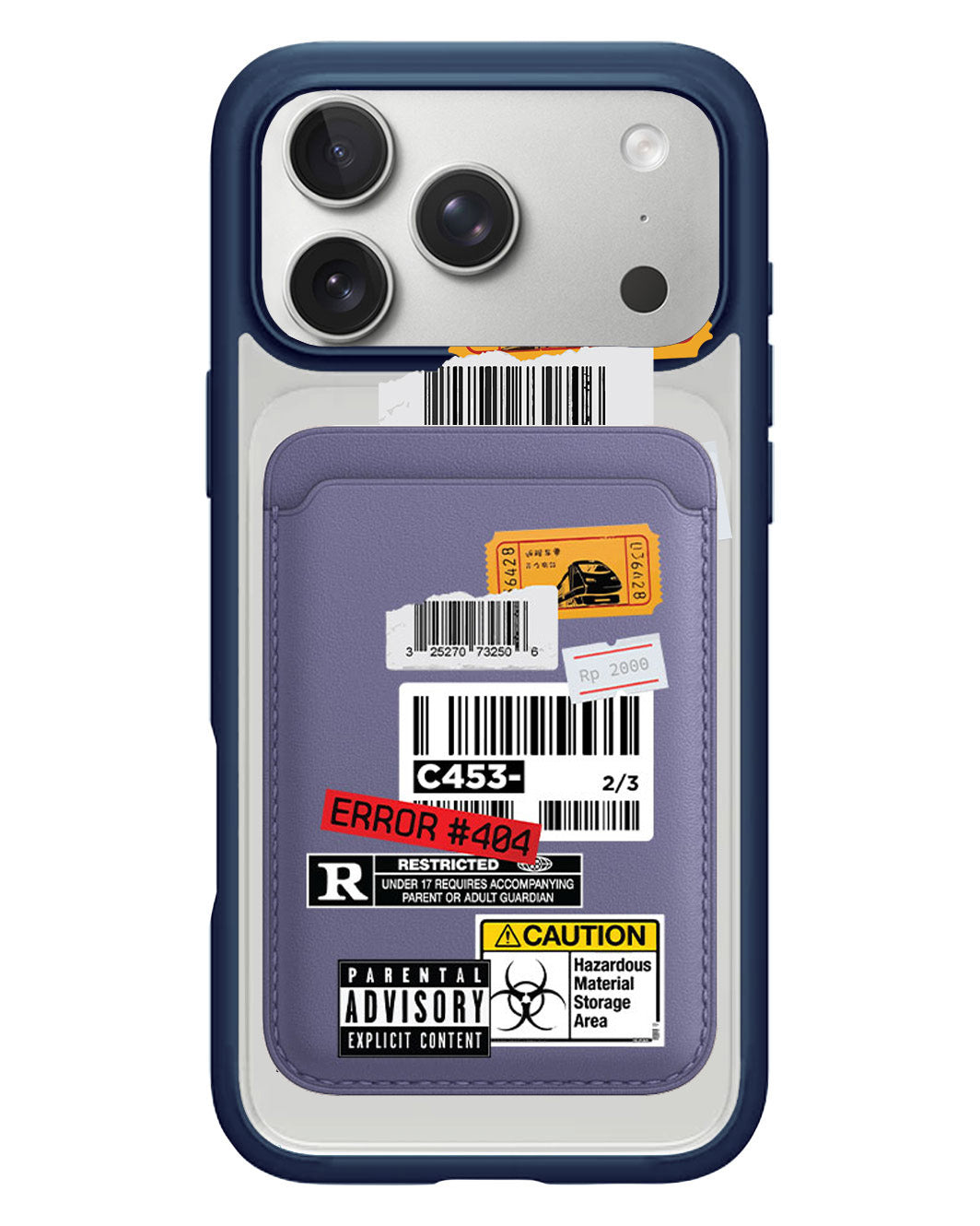 iPhone Magnetic Wallet Case - Label Sticker Pack