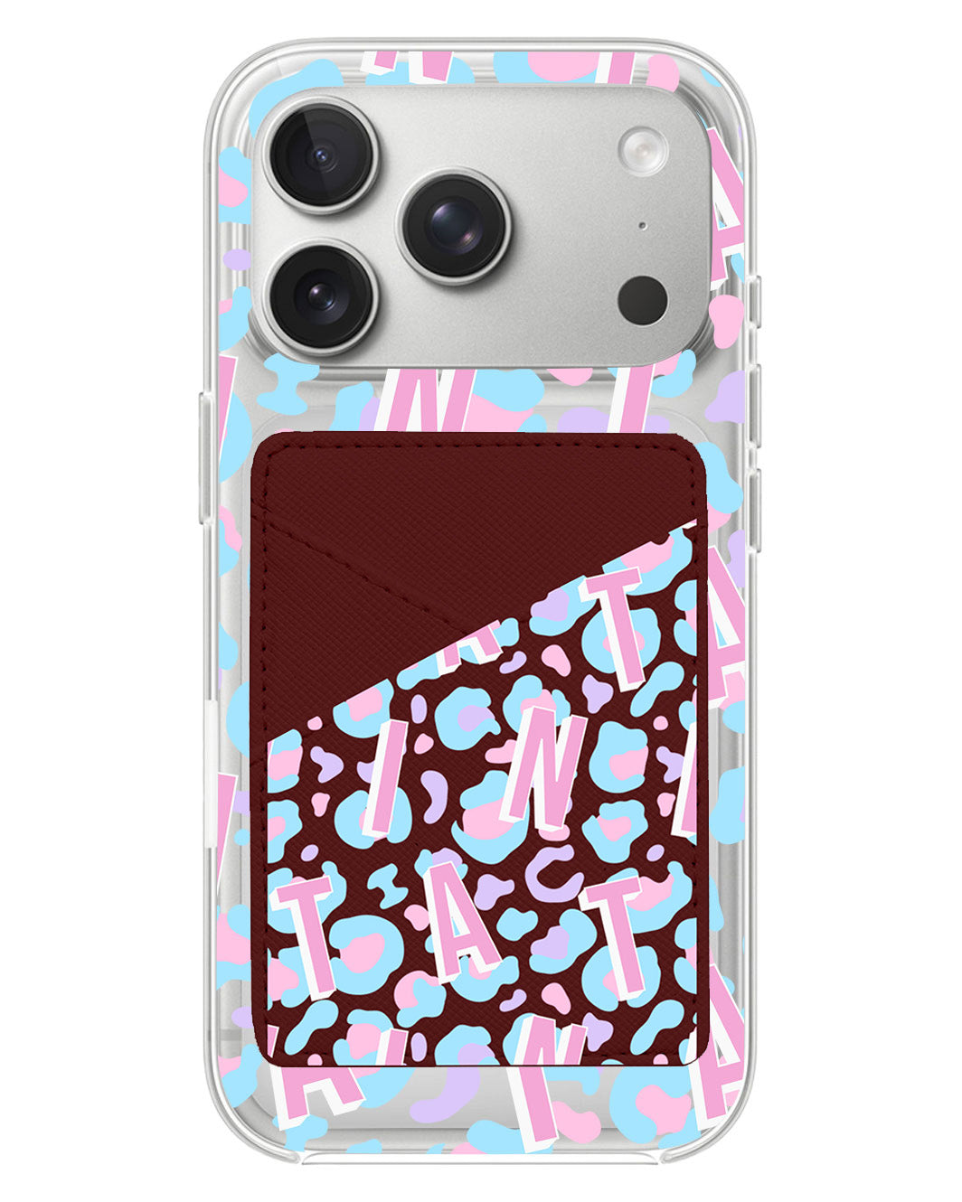 iPhone Phone Wallet Case - Leopard Monogram 6.0