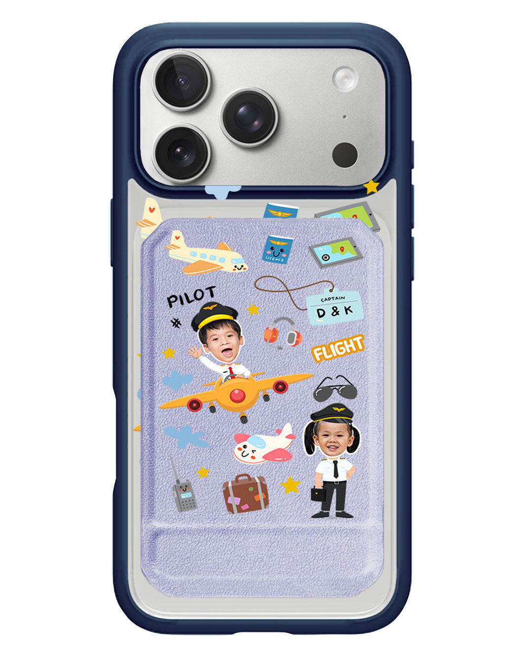 iPhone Magnetic Multifold Wallet - Face Grid Dream Pilot